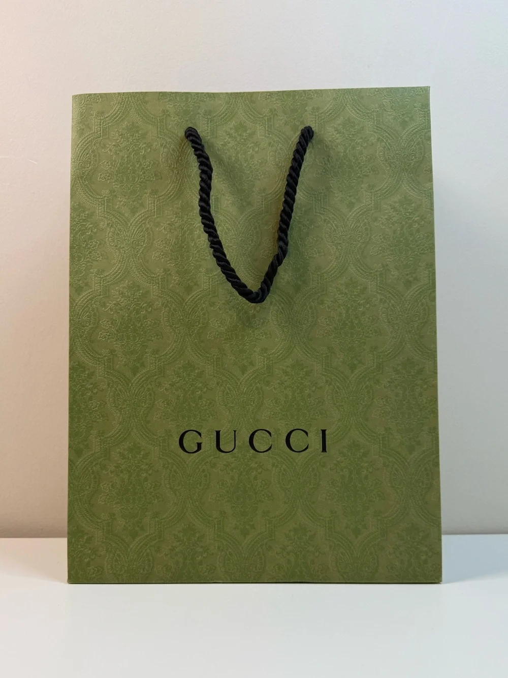 Gucci Green Shopping Gift Bag Dust Bag Cards Packaging Bundle Set